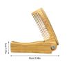 Small Beard Comb, Pocket Beard Comb, Natural Wood Brush, Anti-Static Mustache Pocket, Brushing Folding Care Tools for Men Gift view 4