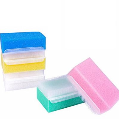 ABOOFAN 6 Pcs Bath Sponge Brush Tactile Sensory Training Body Scrubber with Soft Bristle Massager for Gentle Cleaning and Skin Protection Random Colors Random Color