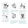 Blade SH91Replacement Heads For Compatible For Philips Electric Razor Shaver Series 9000 (S9xxx) And S9000 Prestige (SP98xx)(2set) view 2