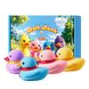 ranrann Duck Bath Bombs 4-Piece Gift Set, Flower Scented Fizz Moisturizing Bath, Fun for Kids & Relaxing for Women Blue One Size view 1