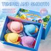 ranrann Duck Bath Bombs 4-Piece Gift Set, Flower Scented Fizz Moisturizing Bath, Fun for Kids & Relaxing for Women Blue One Size view 2
