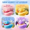 ranrann Duck Bath Bombs 4-Piece Gift Set, Flower Scented Fizz Moisturizing Bath, Fun for Kids & Relaxing for Women Blue One Size view 4