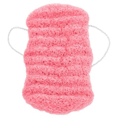 OSALADI Red Konjac Bath Sponge Soft Exfoliating Body Brush Gentle Back Scrubber for Deep Cleansing Shower Use Family-Friendly Sponge Pouf Suitable for Boy Girl Adults and Seniors