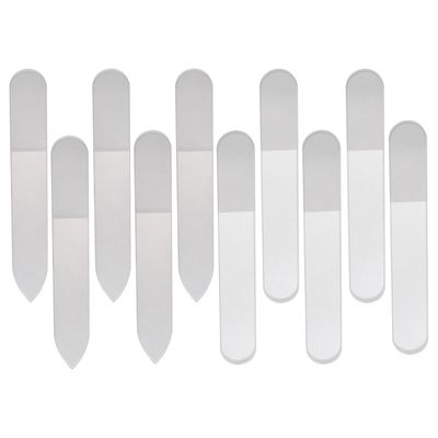 ABOOFAN 10Pcs Nano Glass Nail Files Portable Manicure Tools with Case for Home and Salon Use Polishing Buffers Small Nail Files and Surface Sanding