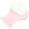 ABOOFAN Double-Sided Facial Cleansing Brush with Soft Silicone Bristles Gentle Exfoliating Face Scrubber for Women Skin Care Tool for Makeup Removal and Deep Pore Cleaning Pink view 1