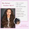 Feather Crochet Human Hair Body Wave Miracle Knots Extensions 16 Inch 120G view 3