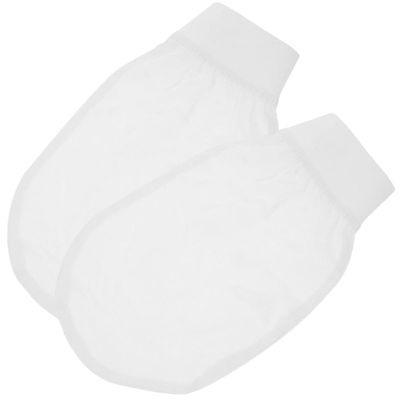 ABOOFAN 2Pcs Exfoliating Bath Gloves Shower Mitts for Body Scrubbing Wear-resistant Imitated Silk Reusable Soft Exfoliation Mitts for Gentle Massage and Deep Skin Cleansing