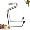 ABOOFAN Alloy Razor Brush Stand Mini Shaving Brush Rack Holder for Men Safety Razor Storage Space-saving Design Wash Sink view 3