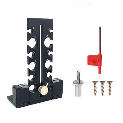 1 Set Electric Drill Car Round Bar Auxiliary Tool, Precision Tenon Nail Forming Tool, Adjustable & for Durable for Woodworking(black)