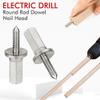 1 Set Electric Drill Car Round Bar Auxiliary Tool, Precision Tenon Nail Forming Tool, Adjustable & for Durable for Woodworking(black) view 4