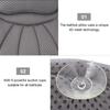 ABOOFAN Mesh Bathtub Pillow with Powerful Suction Cups Fish Tail Shape Spa Cushion for Neck and Back Support Non-Slip Lightweight Bath Headrest for Family Hotels Beauty Salons Grey view 3