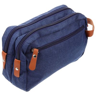 ABOOFAN Men's Travel Toiletries Bag Large Capacity Wash Organizer with Wet Dry Separation Compact Portable Nylon Storage for Traveling