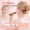 Epilator,2 in 1Epilator for Women Rechargeable,Womens Electric Shaver with LED Light,Rechargeable,Hair Removal for Women Legs/Face/Bikini/Arms,Smooth Epilator Trimmer Travel Kit Set Upgrade view 2