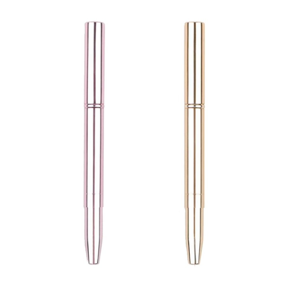 DOITOOL 2pcs Retractable Dual-ended Lipstick Brush with Caps Portable Makeup Tool for Lip Gloss Concealer Foundation Application Lightweight Compact Design for Professional and Home Use