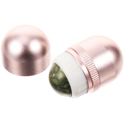 ABOOFAN Portable Jade Face Roller for Women Detachable Facial and Eye Massage Tool Enhances Skin Absorption Pink Beauty Stick for Puffiness Relief and Skincare