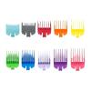 10Pcs Professional Hair Clipper Limit Guide Comb Trimmer Guards Attachment 1.5-25mm Universal Haircut Tool Clipper Limit Combs(10pcs Black) view 3