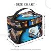 GDSHJKLW Cosmetic Bags For Women, Large Capacity Travel Makeup Bag Organizer Storage Waterproof Toiletry Pouch With Zipper And Carry Handle Magic Electric Guitar Music Portable Cosmetic Bag view 4