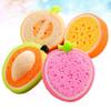ABOOFAN 4pcs Fruits Shaped Bath Sponges for Cute Lovely Shower Scrubbers Lightweight Bath Tool for Home Bathroom Random Style view 4