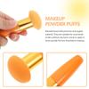 ABOOFAN 4Pcs Makeup Powder Puff with Handle for Loose Powder Foundation Soft Silky Texture and Fluffy Cosmetic Applicators for Natural Finish and Easy Cleaning view 3
