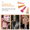 ABOOFAN 4Pcs Makeup Powder Puff with Handle for Loose Powder Foundation Soft Silky Texture and Fluffy Cosmetic Applicators for Natural Finish and Easy Cleaning view 4