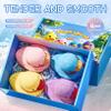 ACSUSS 4 Count Floral Scented Duck Bath Bombs, Fizzy Moisturizing Bath Soak, Gift for Women & Teens Blue One Size view 2