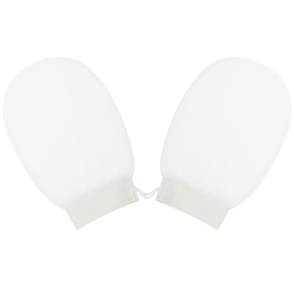 TOVINANNA 2Pcs Exfoliating Shower Gloves for Removing Dead Skin Gentle Body Scrubber Mitts for Bath Comfortable Skin Cleansing and Massage Suitable for Home Hotel Dormitory Use