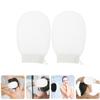 TOVINANNA 2Pcs Exfoliating Shower Gloves for Removing Dead Skin Gentle Body Scrubber Mitts for Bath Comfortable Skin Cleansing and Massage Suitable for Home Hotel Dormitory Use view 2