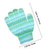 ABOOFAN 10Pcs Bathing Back Scrubber Gloves for Men Women Flexible Five-finger Exfoliating Shower Gloves with Double-sided Design for Deep Skin Cleaning and Massage Mixed Colors view 2
