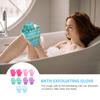 ABOOFAN 10Pcs Bathing Back Scrubber Gloves for Men Women Flexible Five-finger Exfoliating Shower Gloves with Double-sided Design for Deep Skin Cleaning and Massage Mixed Colors view 4