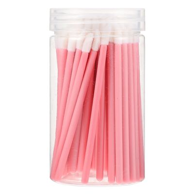 ABOOFAN 100pcs Disposable Lip Gloss Applicator Makeup Brush Eco-friendly Pink Lipstick Applicators for Precise Color Application and Smooth Lip Lines Convenient Single-use Cosmetic Tool