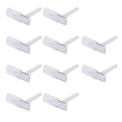 DIYEAH 25Pcs Double-edge Razors White Travel Disposable Trimmers for Men Women Safe Intimate Underarm Hair Removal Compact Portable Shaving Tools for Arms Legs