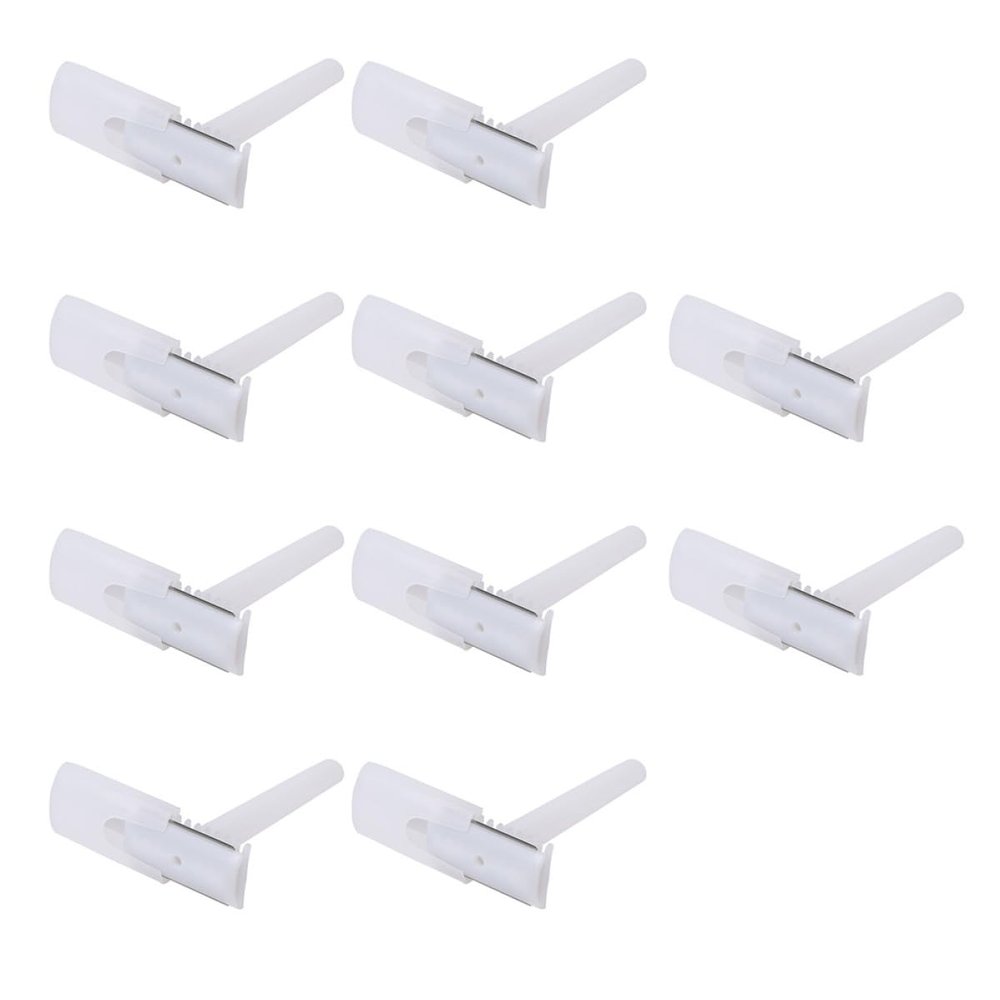 DIYEAH 25Pcs Double-edge Razors White Travel Disposable Trimmers for Men Women Safe Intimate Underarm Hair Removal Compact Portable Shaving Tools for Arms Legs