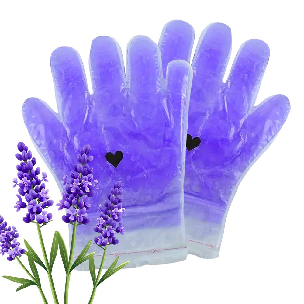 6 Pairs Lavender Paraffin Wax Gloves  Moisturizing Hand Gloves for Spa, Salon, and Home Use  Hydrating Paraffin Hand Mask with Soothing Lavender Scent for Soft and Smooth Skin