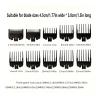 10Pcs Black Plastic Hair Clipper Limit Comb for Men Barber Hair Trimmer Cutting Guide Replacement Attachment Salon Styling Tools(10 pcs Colorful) view 3