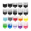 10Pcs Professional Hair Clipper Limit Guide Comb Trimmer Guards Attachment 1.5-25mm Universal Haircut Tool Clipper Limit Combs(10pcs Black) view 2