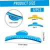 12Pcs Hair Clips for Women Styling, Aluminum Tip Top Finger Wave Clips Hair Clamps Metal Modeling Clamps Suitable for Home and Outdoor view 2
