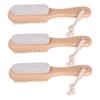 OSOLADY 3pcs Foot Scrubber Double-Side Shower Foot Brush with Natural Bristle and Pumice Stone Dead Skin Remover Exfoliator Tool and Callus Removal view 1