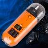 2-in-1 Nose Hair Trimmer - For Effortless, All-Day Comfort, Portable Men Electric Shaver Nose Hair Ear Razor Trimmer, IPX7 Waterproof Dual Edge Blades Clipper for Travel with LED Display (Orange) view 4
