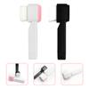 ABOOFAN 2Pcs Double-Sided Facial Cleansing Brush Manual Exfoliating Face Wash Tool Soft Silicone Bristles for Deep Cleaning Dead Skin Removal Lightweight and Portable White and Black view 3