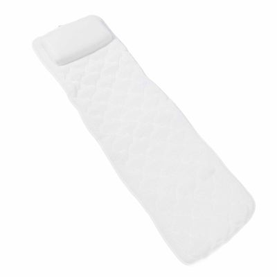 FLEXMAN Full Body Bathtub Pillow, 51.18 X 15.75in 3D Mesh Surface Soft Neck Back Bath Tub Pillow Mat with 13 Suction Cups for Home Hotel
