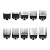 10Pcs Professional Hair Clipper Limit Guide Comb Trimmer Guards Attachment 1.5-25mm Universal Haircut Tool Clipper Limit Combs(10pcs Black) view 1