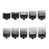 10Pcs Professional Hair Clipper Limit Guide Comb Trimmer Guards Attachment 1.5-25mm Universal Haircut Tool Clipper Limit Combs(10pcs Black) view 2