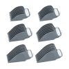Clipper GuardsCompatible for WahlHair Clippers Trimmers with Metal Clip Premium 6 Size Cutting Lengths Limit Guide Comb Attachments(Gray) view 1