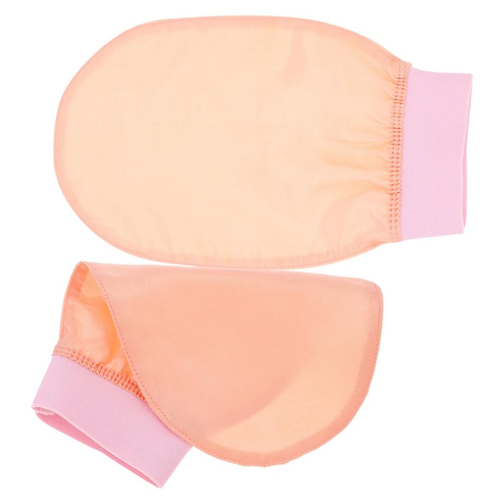 Unomor 2Pcs Bath Mittens Skin Scrubbing Gloves for Shower Exfoliating Body Scrubber Soft Artificial Fiber Skin Cleansing Bathing Gloves for Men Women