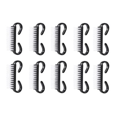 FRCOLOR 10 Pcs Small Nail Cleaning Brushes for Manicure Nail Art Dust Removal Lightweight for Home Salon Use