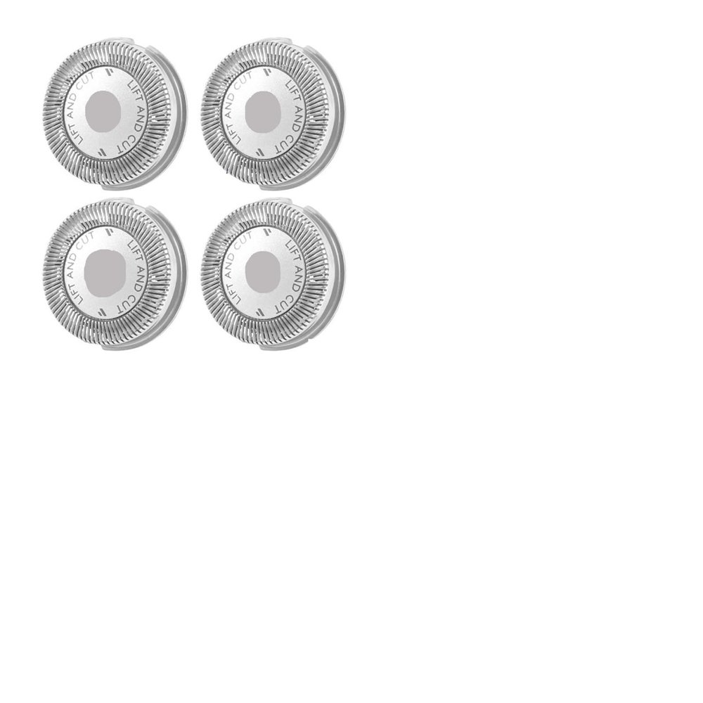 4Pcs Replacement Shaver Head Blade Cutters Compatible For Philips HQ3 HQ30/HQ32/HQ36/HQ300, Compatible For Silver(2set)