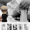 MenGate Straight Edge Razor Shaving Kit, Including Steel Shaver & Shaving Brush & Wooden Beard Comb & Brush, Beard Grooming Scissors, Idea Gift for Christmas, Birthday, Father for Men view 3