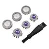 -ABUB 3 Pcs Replacement Shaver Head Compatible For Philips  HQ3 HQ4 HQ55 HQ56 HQ6900 HQ6868 HQ5812 HQ6874 Razor Blade(1set) view 2
