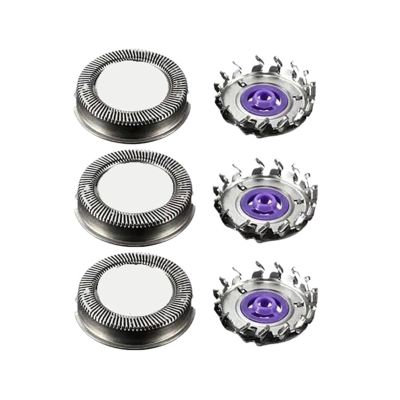 3Pcs Shaver Head Replacement Shaver Blade Compatible For Philips HQ3 HQ32 HQ36 HQ40 HQ300 Razor Blade For MenReplacement Razor Head(1set)