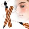 3D Microblading Eyebrow Pencil, 2026 New Waterproof Eyebrow Pencils for Women, Fine Tip Microblading Eyebrow Pen Natural Hair-Like Strokes (Light Brown) view 1